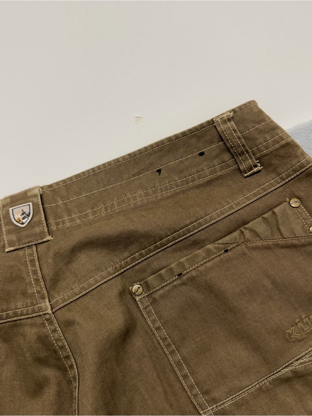 Kuhl Pants Mens 36x32 Brown Vintage Patina Dye EASY RYDR Outdoor Hiking Canvas - Picture 11 of 11